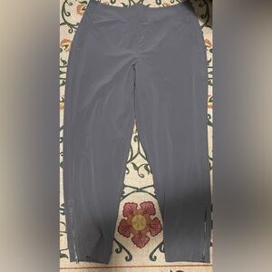 Athleta Grey Ankle Zip Pants size 14